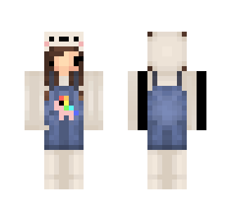 Nerdy Cute Onesie | Chibi - Female Minecraft Skins - image 2