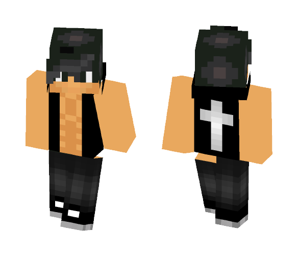 Jamie - Black Cross - Male Minecraft Skins - image 1