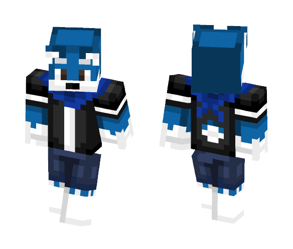 Dressed blue fox - Male Minecraft Skins - image 1