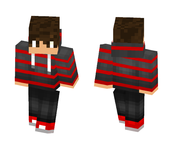 Striped sweatshirt boy - Boy Minecraft Skins - image 1