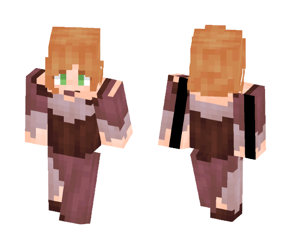Request - Maroon Dress - Female Minecraft Skins - image 1