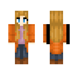 orange coat Girl - Girl Minecraft Skins - image 2