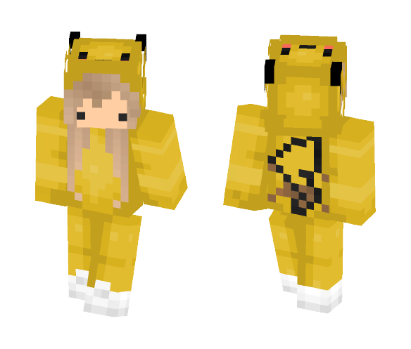 Pikachu (Female Ver) - Female Minecraft Skins - image 1