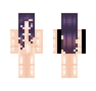 Dark Blue to Purple Ombre Hair Base - Female Minecraft Skins - image 2