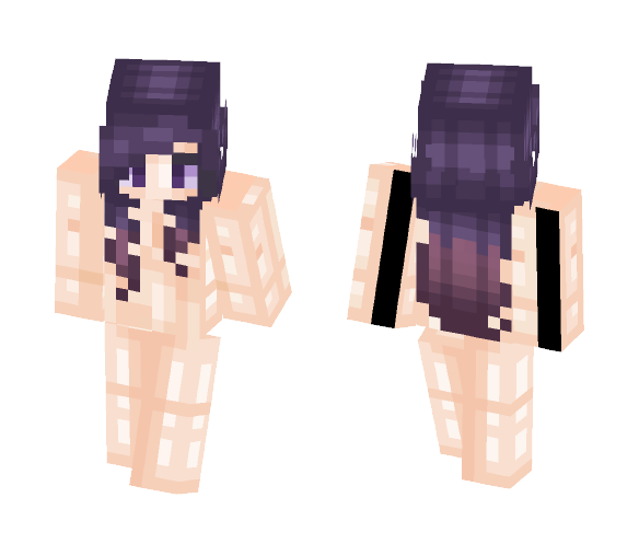 Dark Blue to Purple Ombre Hair Base - Female Minecraft Skins - image 1