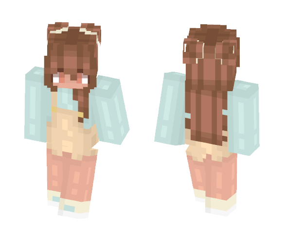 Girl In Overalls - Girl Minecraft Skins - image 1
