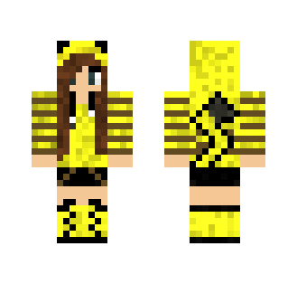 Pikachu Girl. (Made From Scratch) - Female Minecraft Skins - image 2
