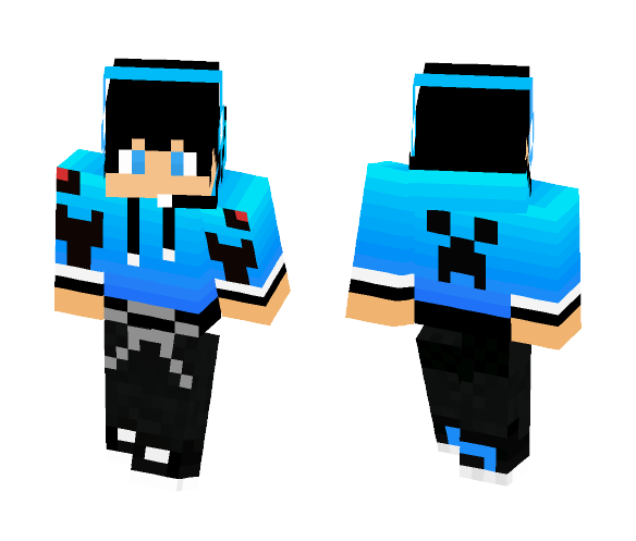 xXBlu_ThiefXx's Skin (Blue) - Male Minecraft Skins - image 1