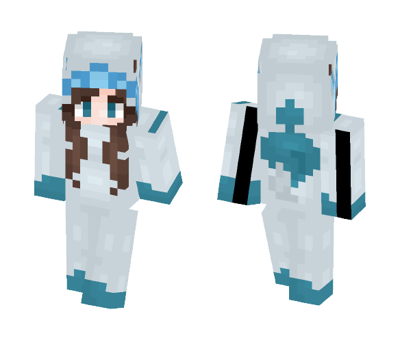 Glaceon Onesie - Female Minecraft Skins - image 1