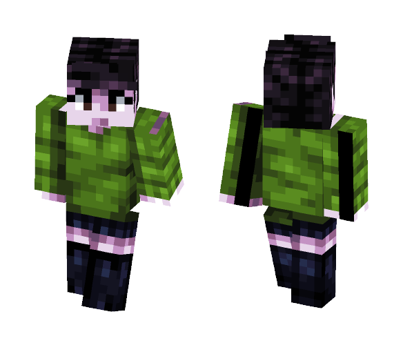 green sweater - Female Minecraft Skins - image 1