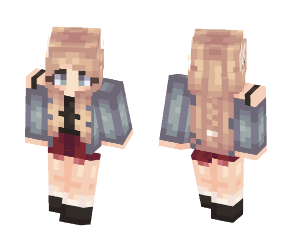 Paper Hearts Turned Ash - Female Minecraft Skins - image 1