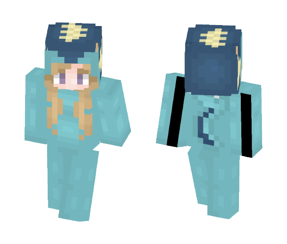 Vaporeon Onesie - Female Minecraft Skins - image 1