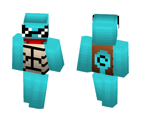 I like Squirtles. (Better in 3D) - Male Minecraft Skins - image 1