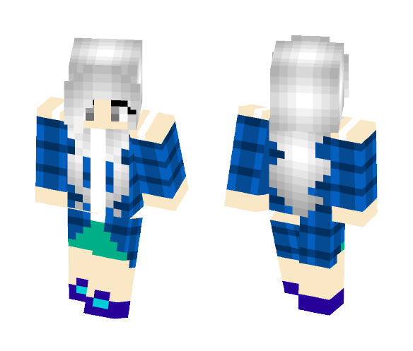 Casual Silver - Female Minecraft Skins - image 1