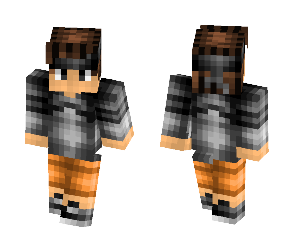Garçon avec un bandeau noir. - Male Minecraft Skins - image 1