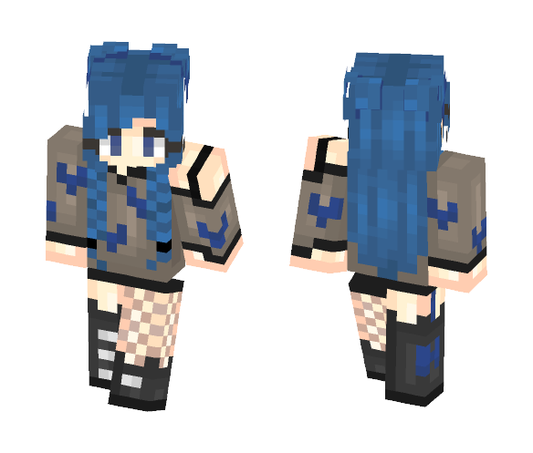Melancholy Blues - Female Minecraft Skins - image 1