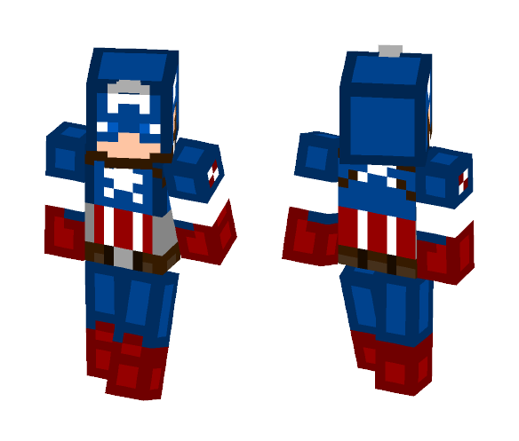 Classic Captan America - Male Minecraft Skins - image 1