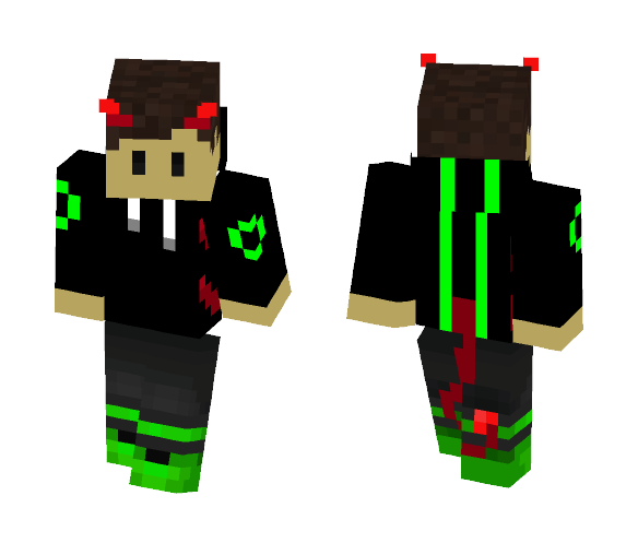 Green devil - Male Minecraft Skins - image 1