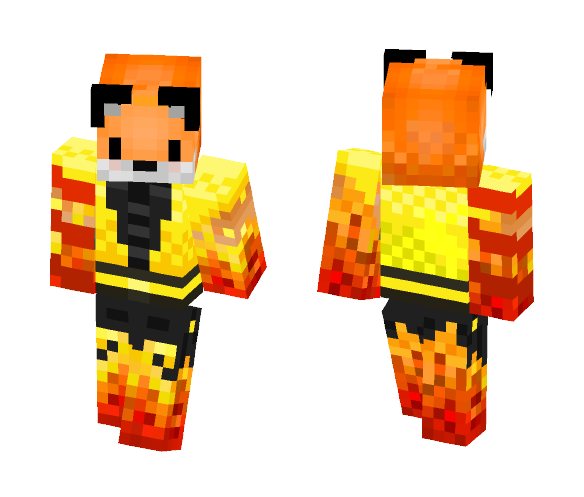 Fire Ninja Fox - Male Minecraft Skins - image 1