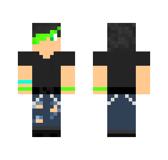 Green Emo/Dark Boy - Boy Minecraft Skins - image 2