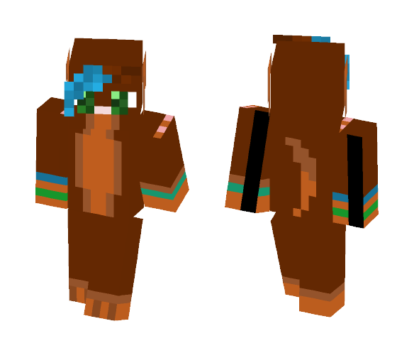 Brown Dog Anthro - Dog Minecraft Skins - image 1