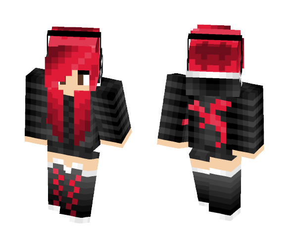 Red teen girl - Girl Minecraft Skins - image 1