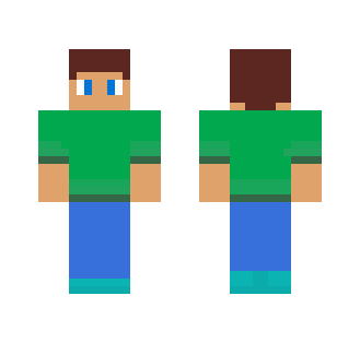 Guy with green shirt. - Male Minecraft Skins - image 2