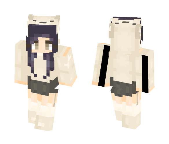 Girl with Hoodie - Μαcαrοη_ - Girl Minecraft Skins - image 1