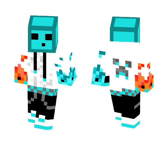 Fire and Ice Slime - Male Minecraft Skins - image 1