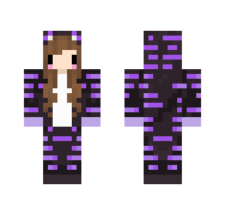 tiger onesie- purple-read desc - Female Minecraft Skins - image 2