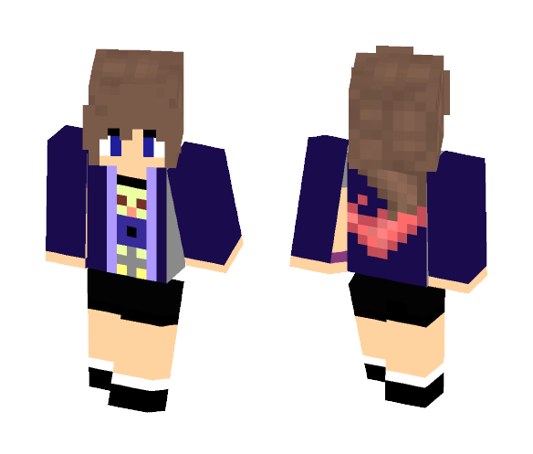 My Personal skin with a jacket - Female Minecraft Skins - image 1