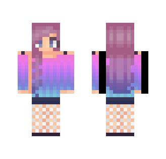 Galaxy Ombre - Female Minecraft Skins - image 2