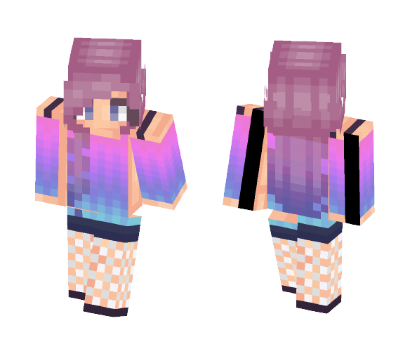 Galaxy Ombre - Female Minecraft Skins - image 1