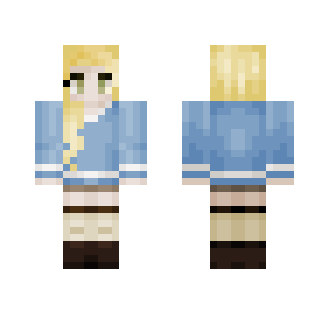 Girl With Blue Sweater - Girl Minecraft Skins - image 2