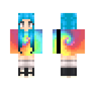 ɢʟʊʙs | Rainbow Veins - Female Minecraft Skins - image 2