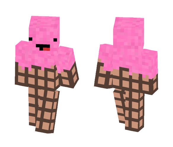 Pink Ice Cream - Interchangeable Minecraft Skins - image 1