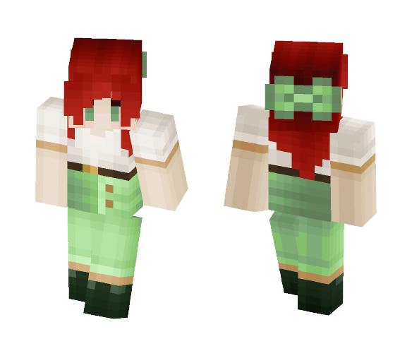 Redhead / Green - Female Minecraft Skins - image 1