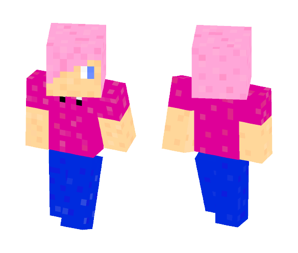 Pink Haired dude - Male Minecraft Skins - image 1