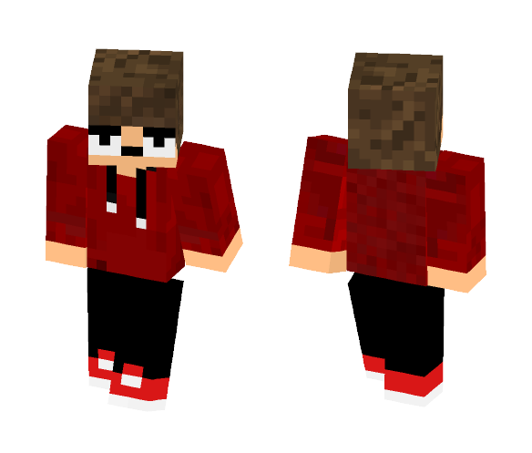 Red Sweatshirt IDK - Male Minecraft Skins - image 1
