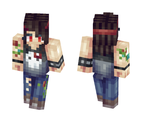 Roses [and thanks 1000 subs!] - Female Minecraft Skins - image 1