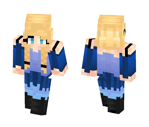 Blonde girl with braids - Girl Minecraft Skins - image 1