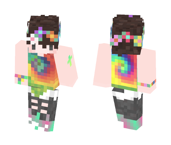Tumblr Boy - Rainbow - Boy Minecraft Skins - image 1