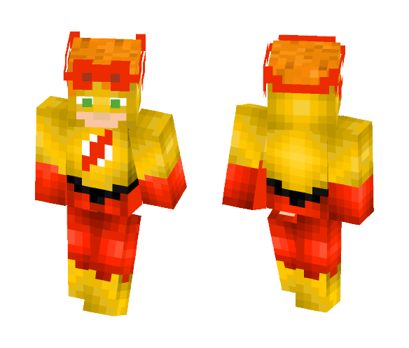 Kid Flash From Young Justice - Male Minecraft Skins - image 1