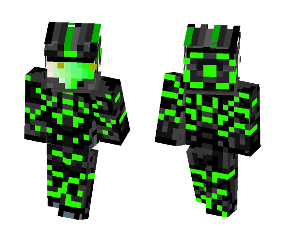 green combat armor - Male Minecraft Skins - image 1