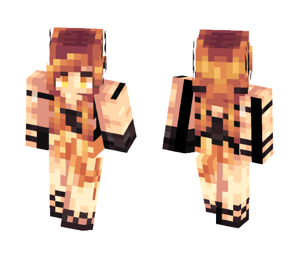 This Gurl Is On Fire | ;0; - Female Minecraft Skins - image 1