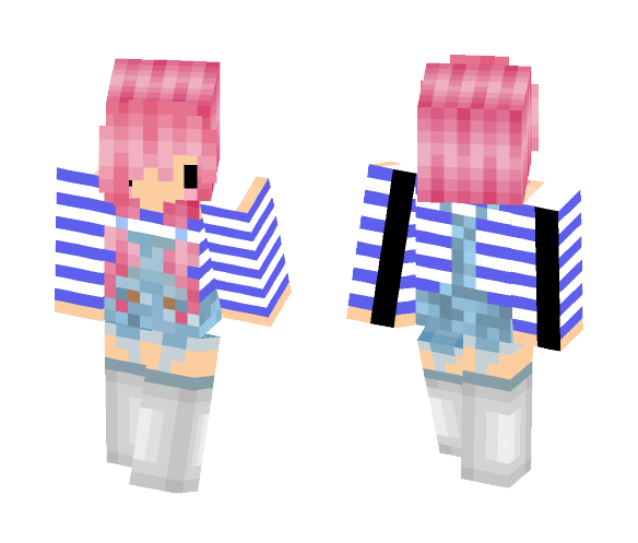 Overalls Girl - Girl Minecraft Skins - image 1