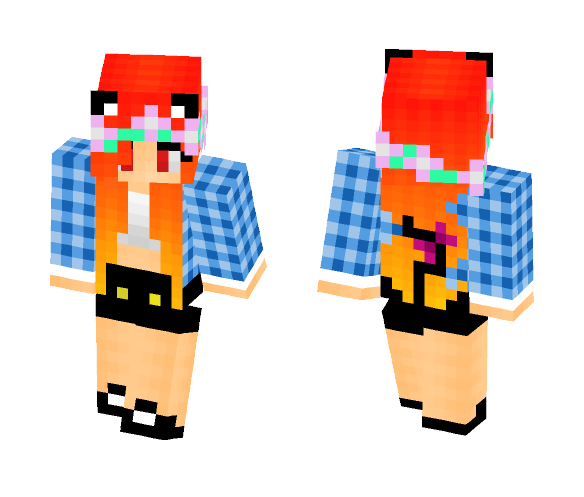 Fire Summer Girl 2016 - Girl Minecraft Skins - image 1