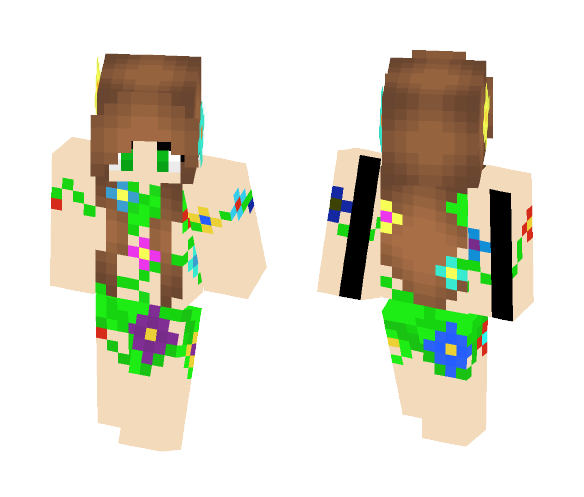 Wild Girl - Girl Minecraft Skins - image 1