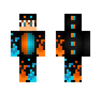 Fire And Water Dino - Male Minecraft Skins - image 2