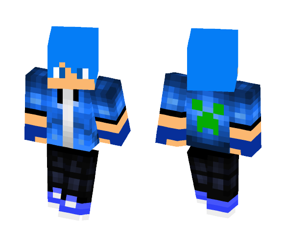 thumbs up for blue! - Male Minecraft Skins - image 1